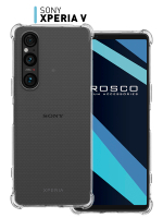 Чехол ROSCO для Sony Xperia 1 V (арт.1(V)-HARD-TPU-TRANSPARENT)