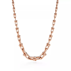 Колье из розового золота 18k,Tiffany 💠Hard Wear Gradueted link. Единственное в наличии