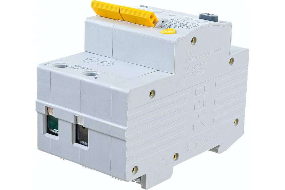 Дифференциальный автоматический выключатель АД12 2Р 32А 30мА IEK