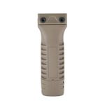 Рукоятка на цевье длинная, DLG Tactical - песочный цвет, вид сзади