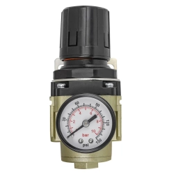 Регулятор давления воздуха ''Profi''1/4''(0-10bar,раб. температура 5°-60°) RockForce##Rock FORCE RF-AR3000-02