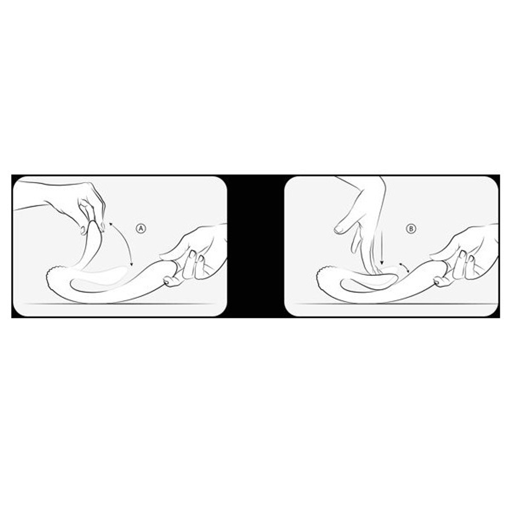 Розовый вибромассажер 18см с гибким клиторальным отростком Adrien Lastic G-Wave