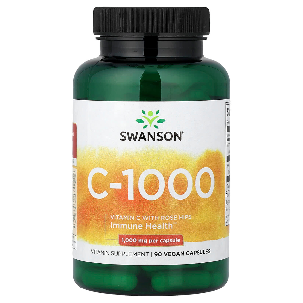 Swanson Vitamins, C-1000, 90 веганских капсул