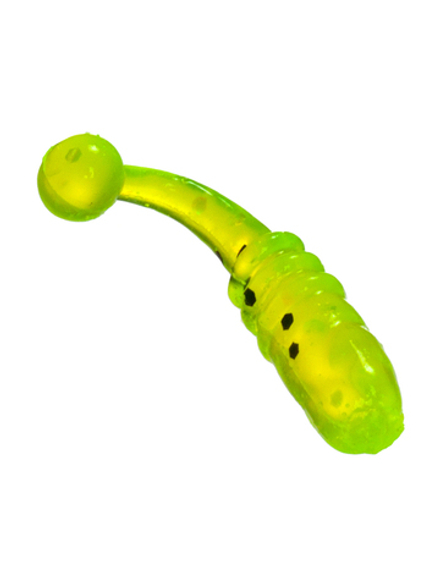Приманка ZUB-KLOP 19мм(0,7")-20шт, (цвет 310) желтый с блестками