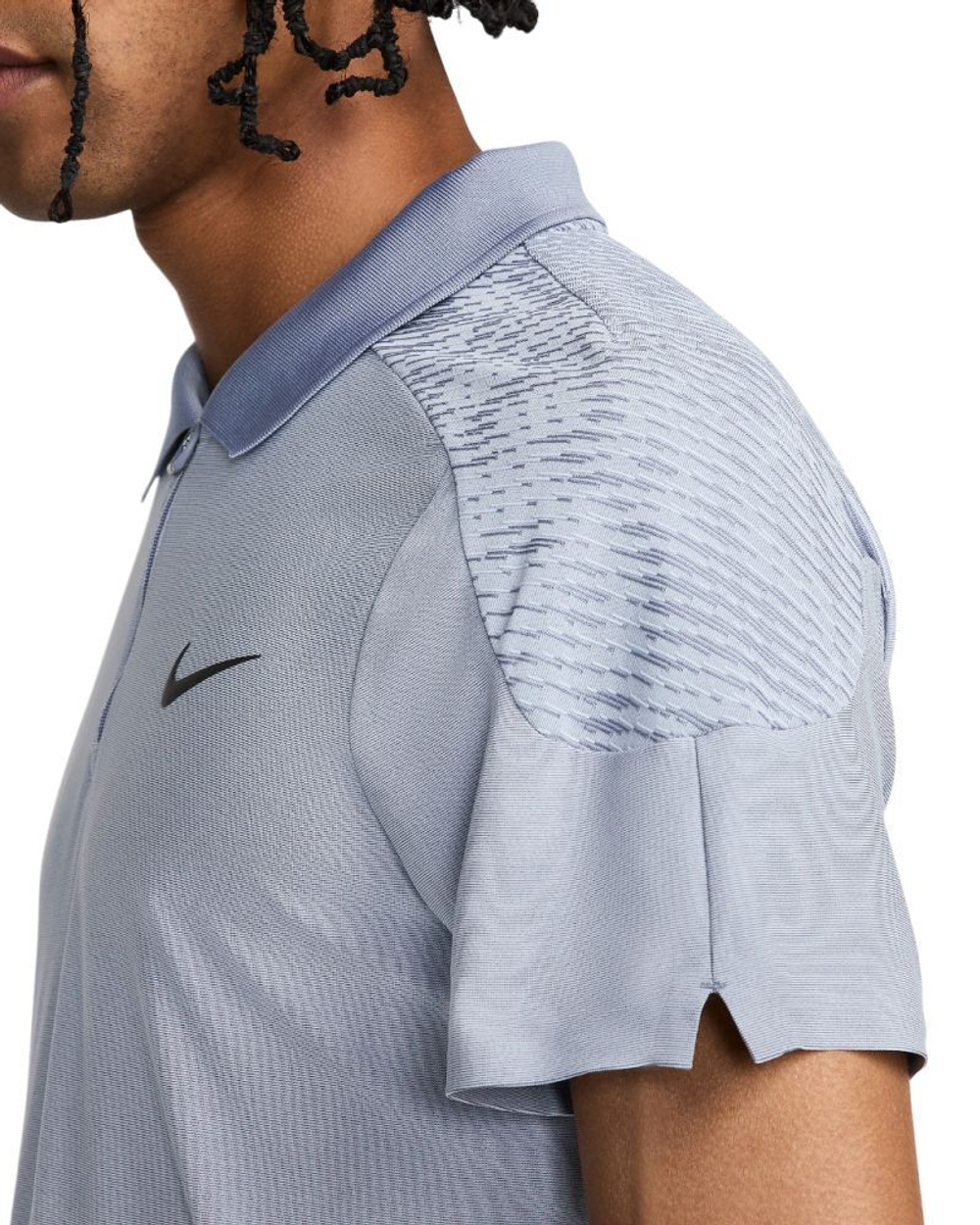 Мужское теннисное поло Nike Dri-Fit Adventage Slam RG Tennis Polo - небесный
