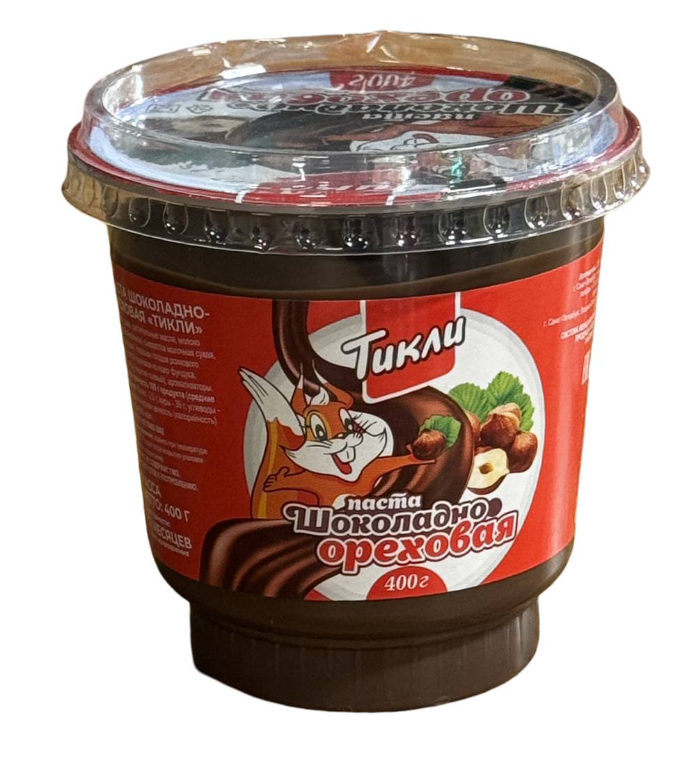 Паста шок орех Тикли 400 г пэт