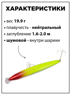 Воблер минноу Cablista 125SP SMR 19.9 г цвет #03