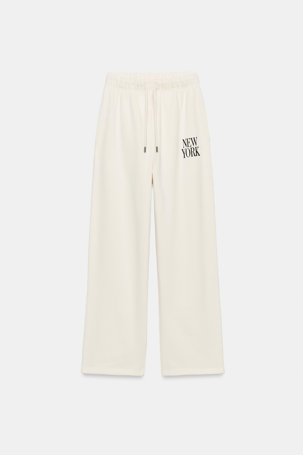 БРЮКИ ПРЯМОГО КРОЯ С НАДПИСЬЮ — ZARA