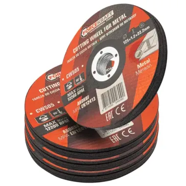 Круг отрезной по металлу 125x1.2x22.2мм (к-т 40 шт) FORCEKRAFT FK-CW505[к-т 40 шт.]