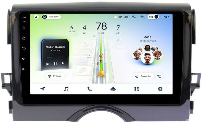 Магнитола для Toyota Mark X 130 2009-2019 - Teyes CC4L-DTS монитор 9" IPS, Android 14, Быстрая, Snapdragon 662, CarPlay, 4G SIM-слот