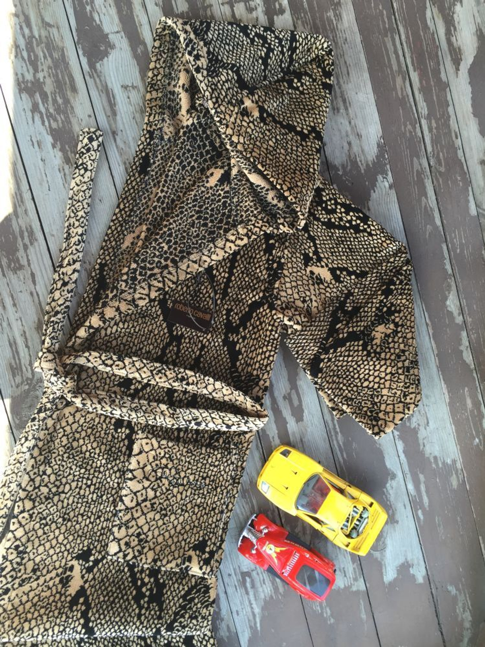 Халат Roberto Cavalli Pitone коричневый