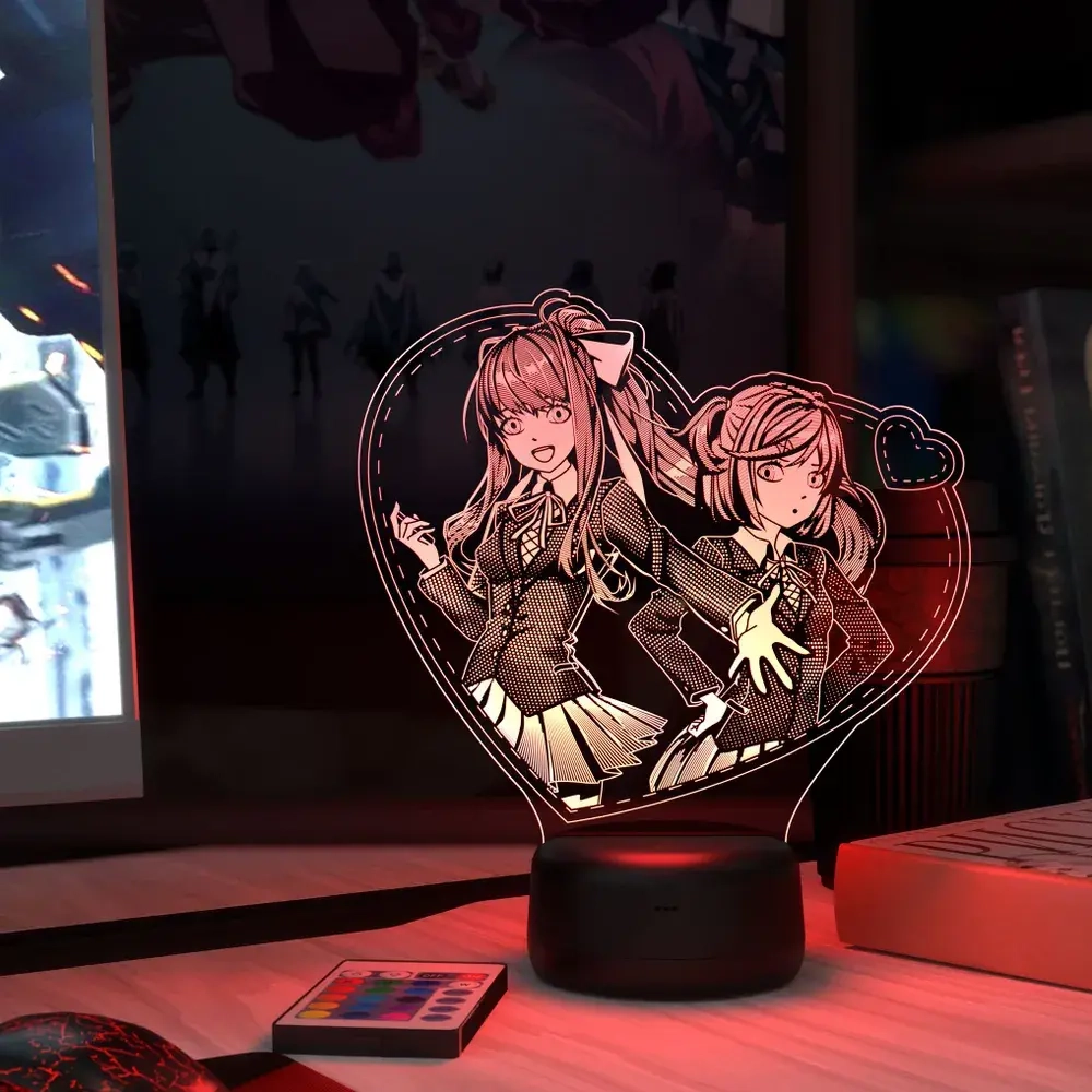 Ночник "Моника и Нацуки Doki Doki Литературный клуб"