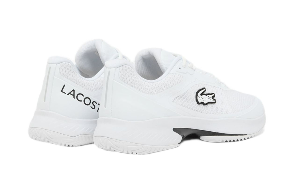 Мужские кроссовки теннисные Lacoste Tech Point Tennis - white/white/black