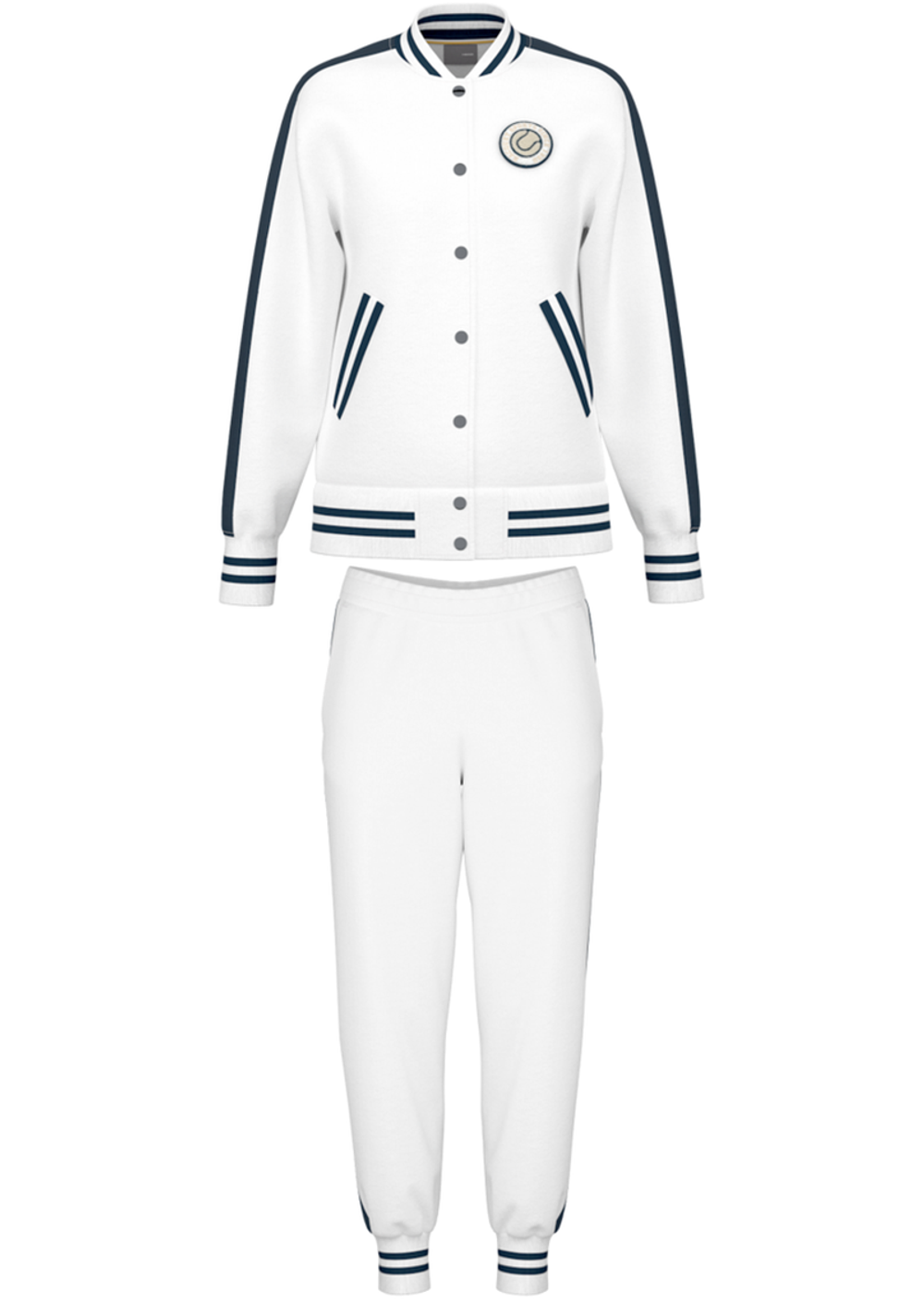 Женский теннисный костюм Head Performance Capsule Tracksuit - белый