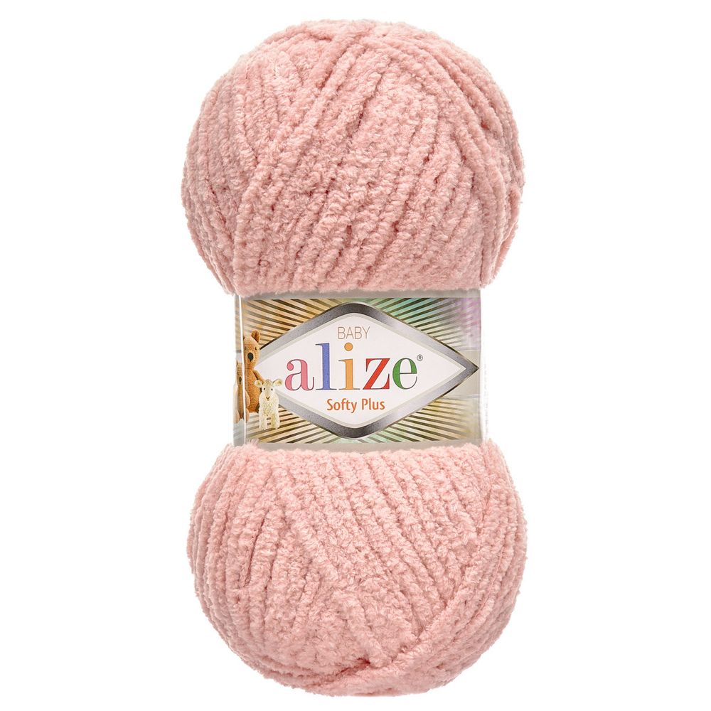 Пряжа Alize (Ализе) Softy Plus / уп.5 мот. по 100 г, 120м, 161 пудра A