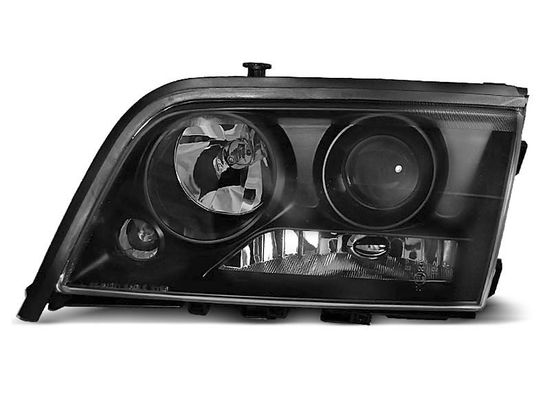 Передние фары Mercedes C W202 black