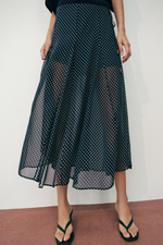 ЮБКА МИДИ В ГОРОШЕК — ZARA