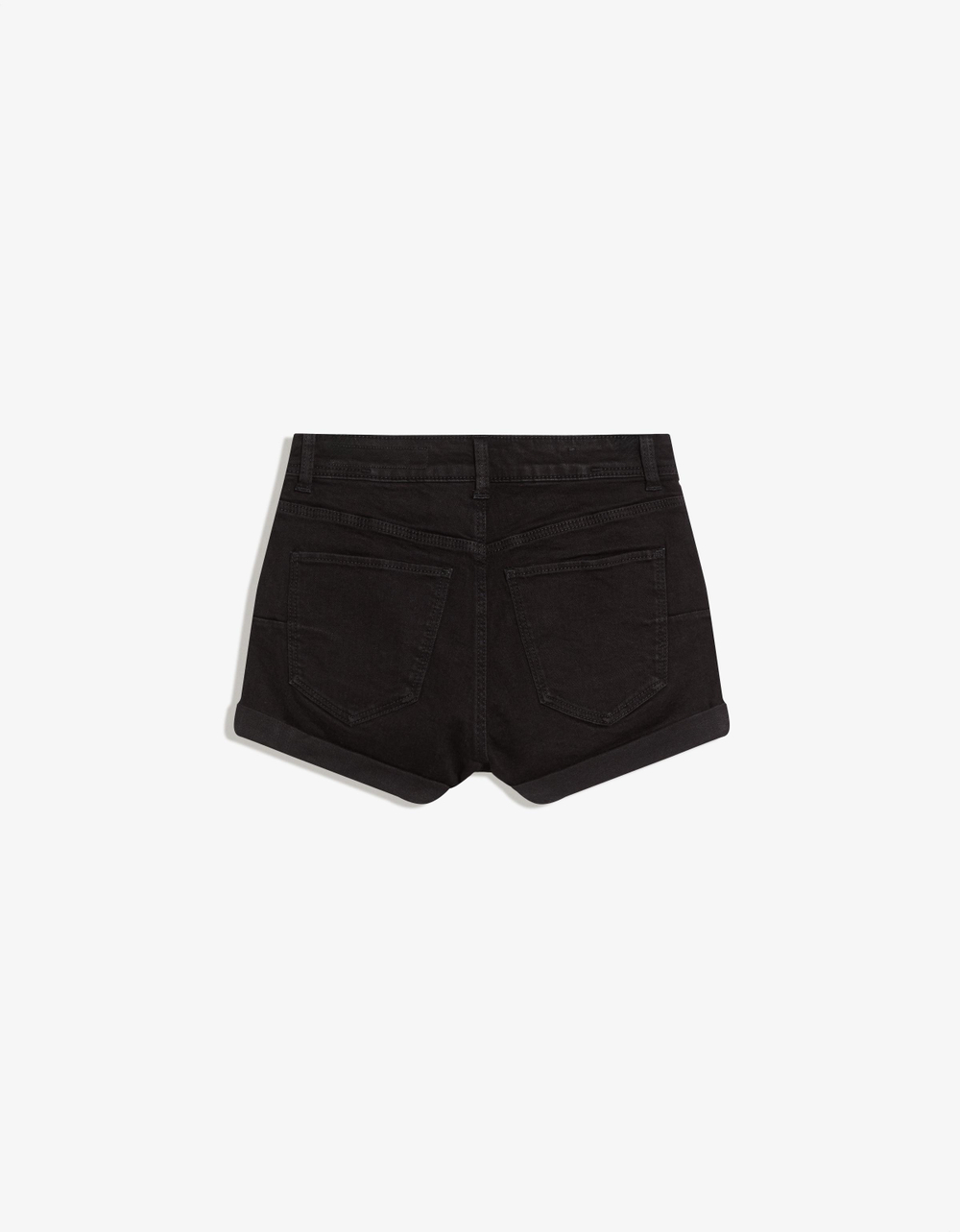 Женские джинсовые шорты с отворотами - BERSHKA