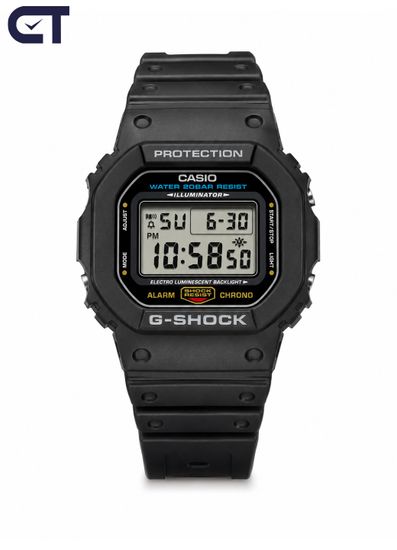 Casio DW-5600UE-1DR мужские часы — классические ударопрочные G-SHOCK с WR200