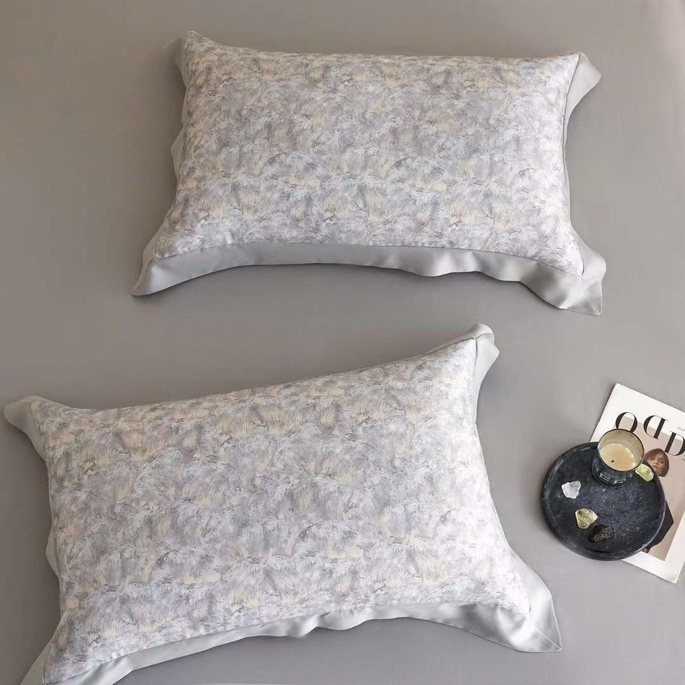 Постельное белье с добавлением кашемира c одеялом Marble Beige