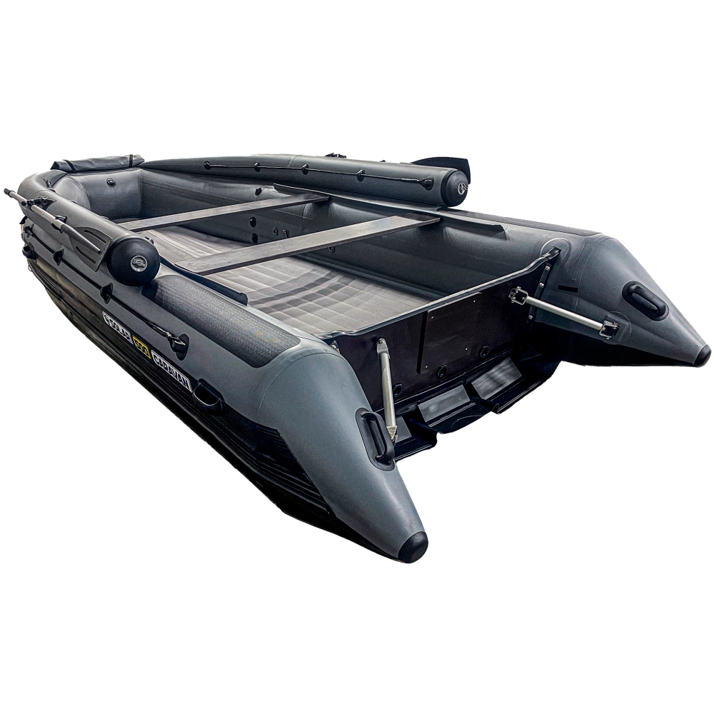 Лодка ПВХ Solar-500 Caravan Jet tunnel (Expedition) серый