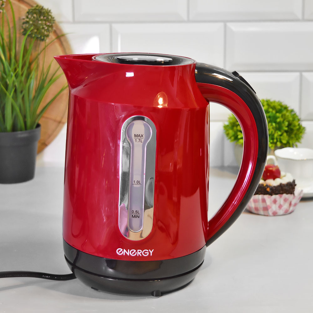 Чайник электрический 1,7л ENERGY E-210, красный