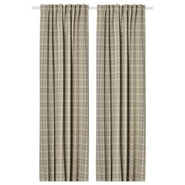 Комплект штор IKEA HAGGVECKMAL, Бежевый, 145x250 см, 2 шт