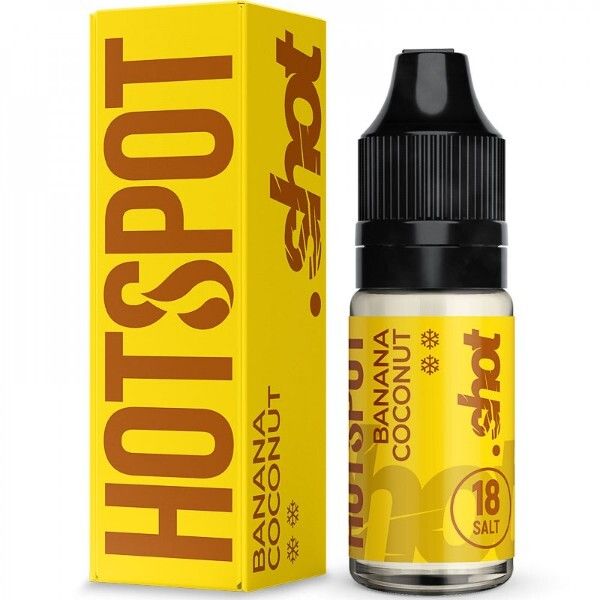 Купить Жидкость Hotspot Shot Salt - Banana Coconut 10 мл