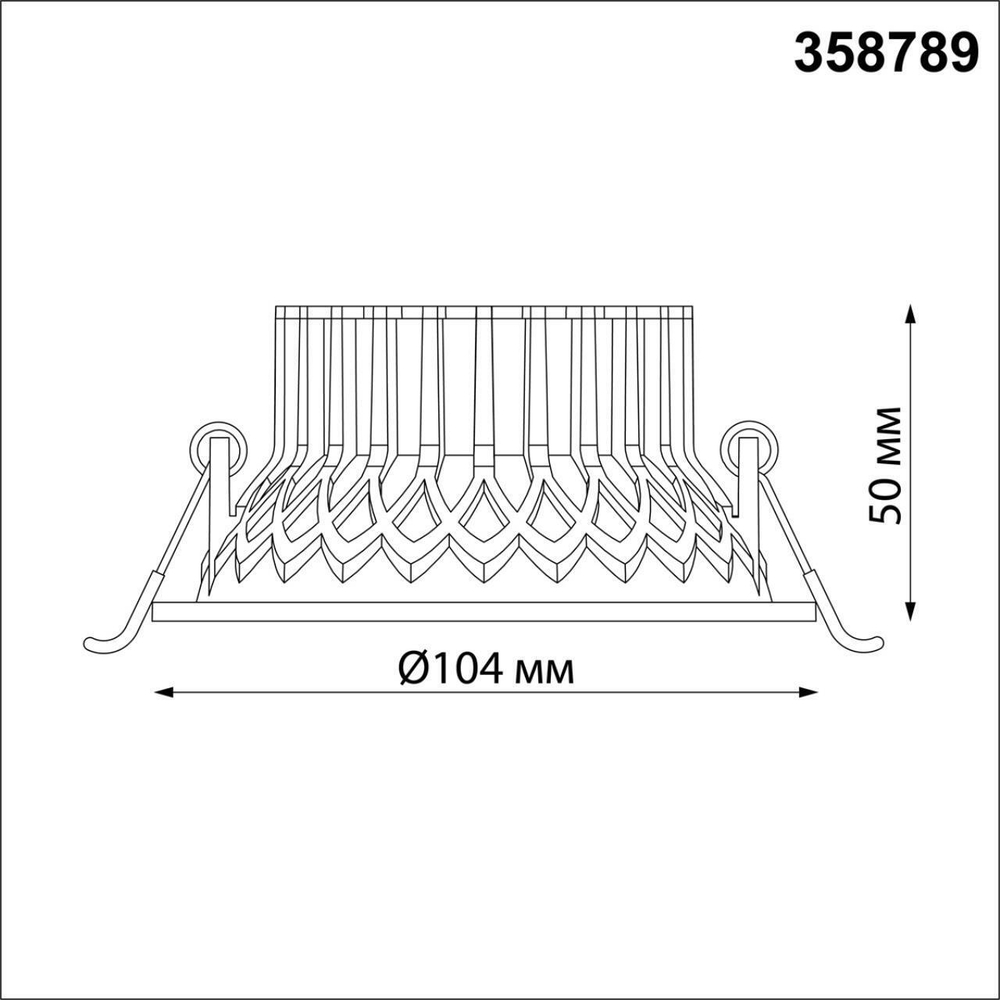 Встраиваемый светодиодный светильник Novotech BIND 358789, IP20 LED 15W 4000K 1600Лм 110-265V