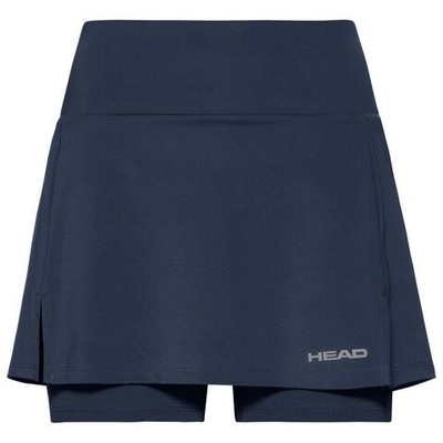 Теннисная юбка Head Club Basic Skort Long W - dark blue