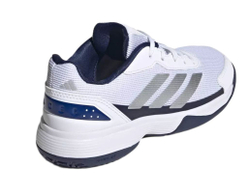 Юниорские кроссовки для падела Adidas Kids Crazyquick — cloud white/silver metallic/dark blue