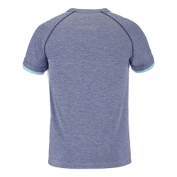 Мужское теннисное поло Babolat Play Crew Neck T-Shirt Men - White, Blue