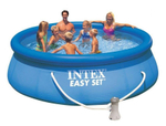 Бассейн с надувным бортом Intex Easy Set 5621 л фильтр-насосом 2006 л/ч