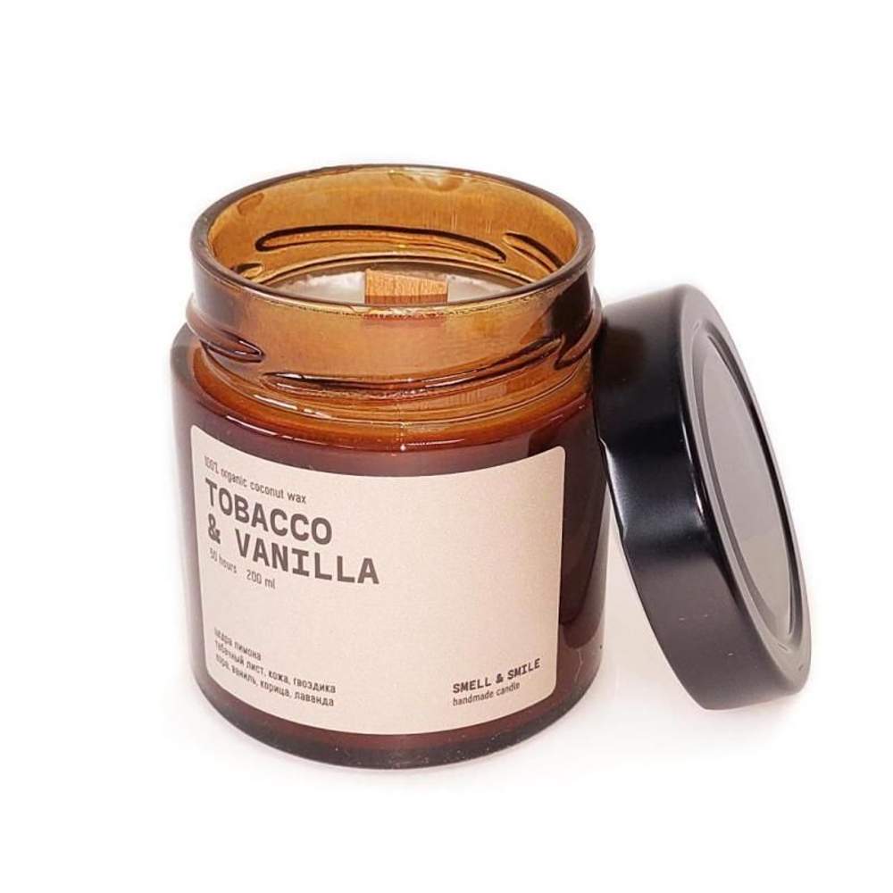 Свеча TOBACCO&VANILLA / Табак ваниль SMELL&SMILE