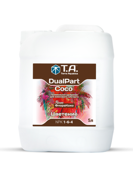 Удобрение минеральное для кокосового субстрата и цветения Terra Aquatica DualPart Coco Bloom 5 л