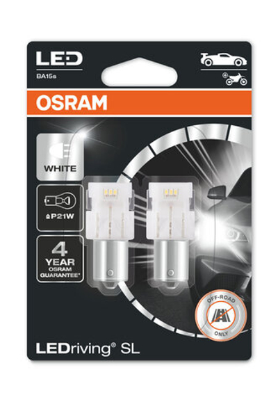 Светодиодные лампы для ДХО P21W OSRAM 7506DWP-02B