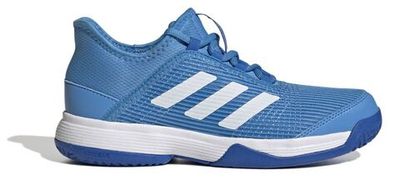 детские Кроссовки теннисные Adidas Adizero Club Kids - pulse blue/cloud white/glow blue
