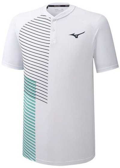 Мужское теннисное поло Mizuno Shadow Polo - white