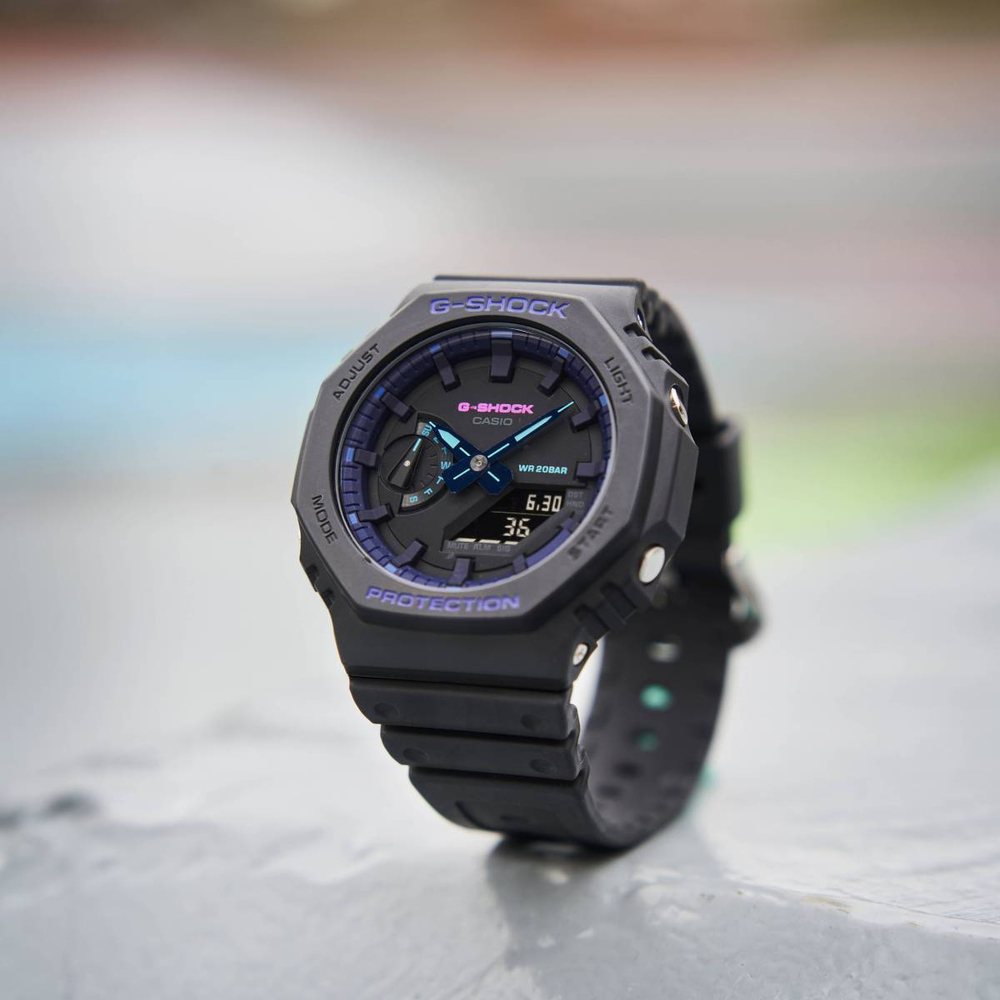 Часы G-SHOCK CITY BATTLE, GA-2100VB-1APR