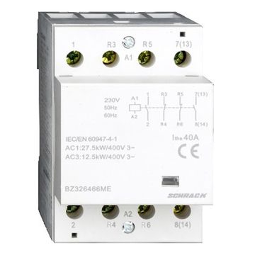 Контактор модульный 40A 2NO+2NC 230VAC Schrack Technik BZ326466ME