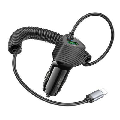 Автомобильное зарядное устройство на lighting Borofone BZ31E (black)