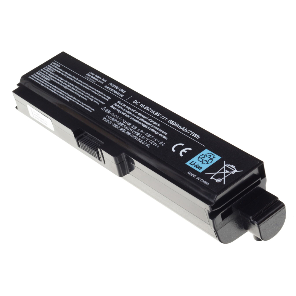 Усиленная аккумуляторная батарея AnyBatt 6600 mAh для ноутбуков Toshiba PA3817U-1BRS, PA3816U-1BRS