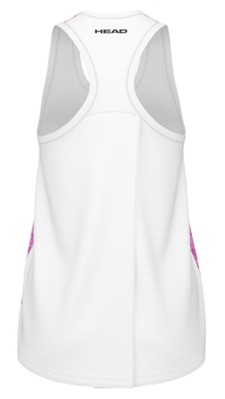Футболка для девочки Head Girls Vision Agility Tank Top - print vision/vivid pink