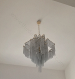 Pendant design lamp Stream by Terzani (Silver)