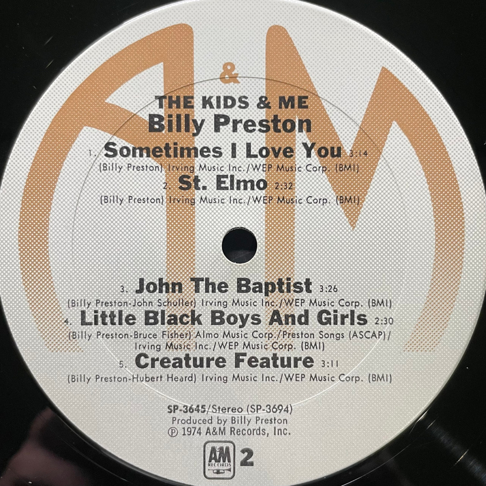 Billy Preston ‎– The Kids & Me (США 1974г.)