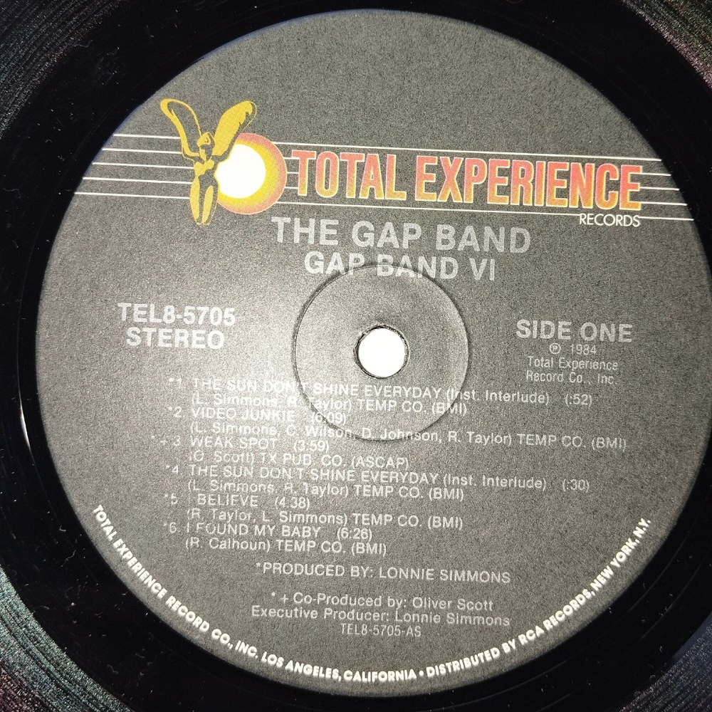 Винтажная виниловая пластинка LP Gap Band VI (USA 1984)