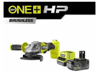 Бесщеточная углошлифмашина Ryobi ONE+ HP RAG18X-1C40S 5133005614