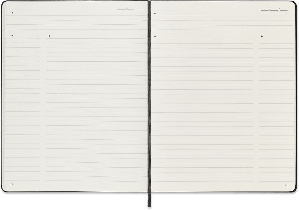 Блокнот в линейку Moleskine PROFESSIONAL (PROPFNTB4HBK) 19х25 см, 192 стр., твердая обложка, черный