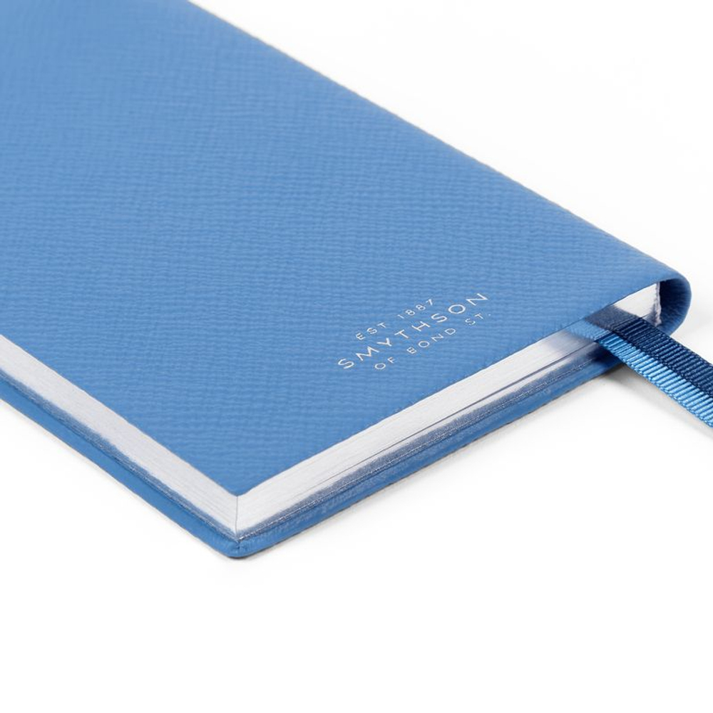 Smythson Блокнот Panama Notebook Liberty Nile Blue