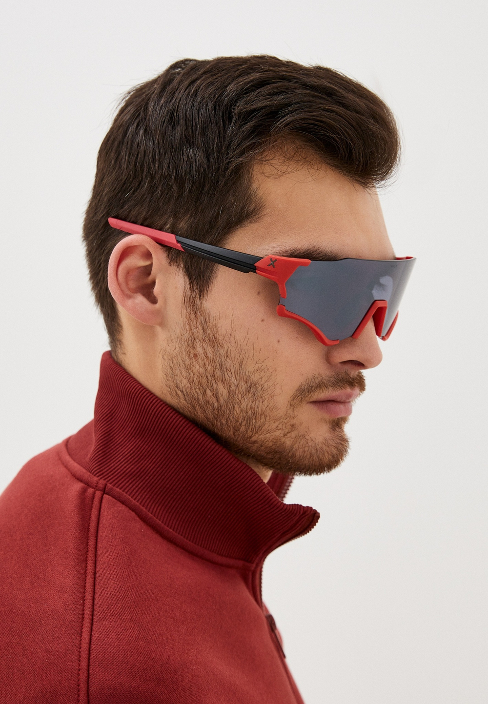 Спортивные очки HILX Revok / Matt Red Black / Silver Lens